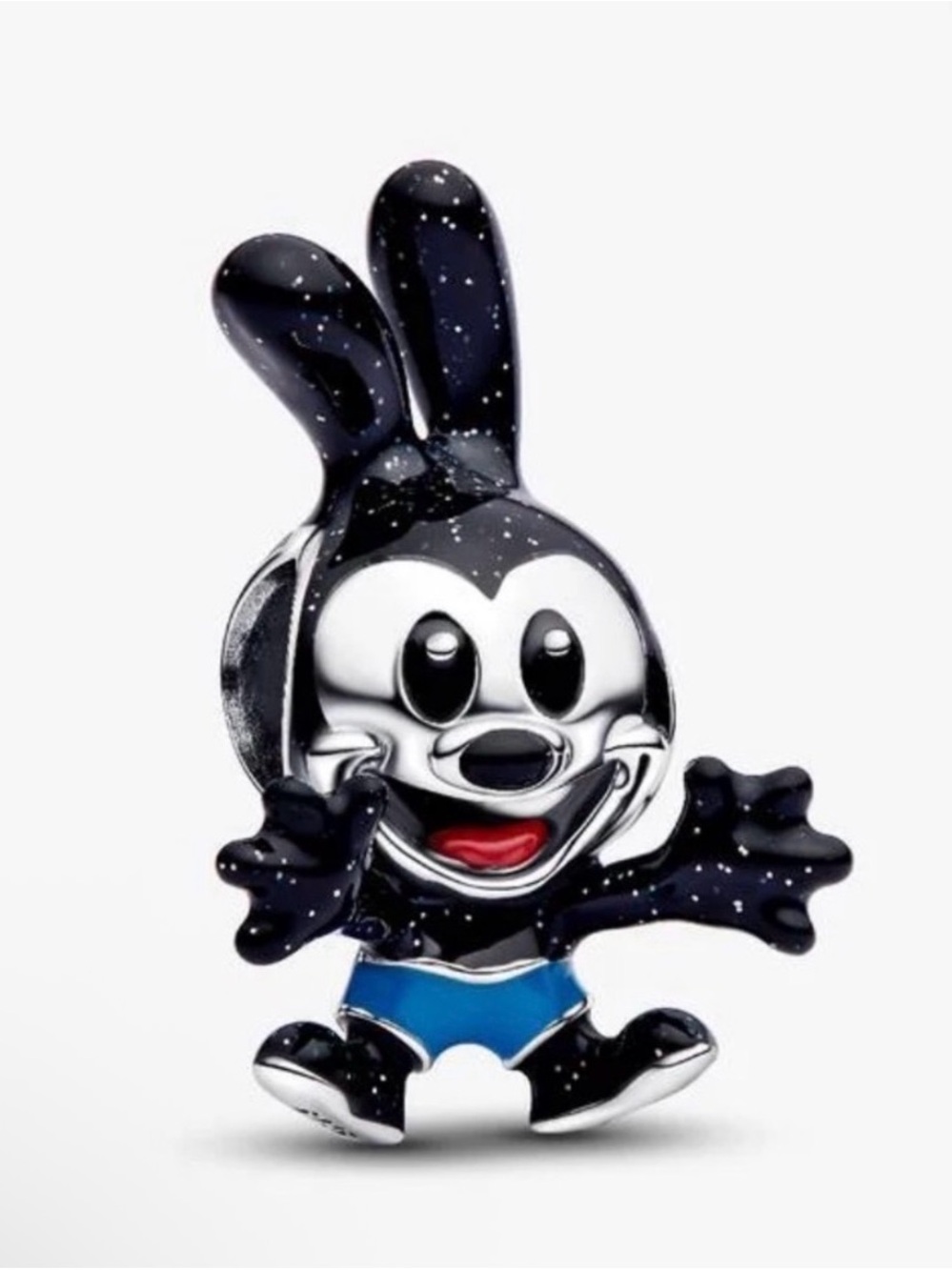 Pandora Lucky Rabbit Charm with Blue Shorts